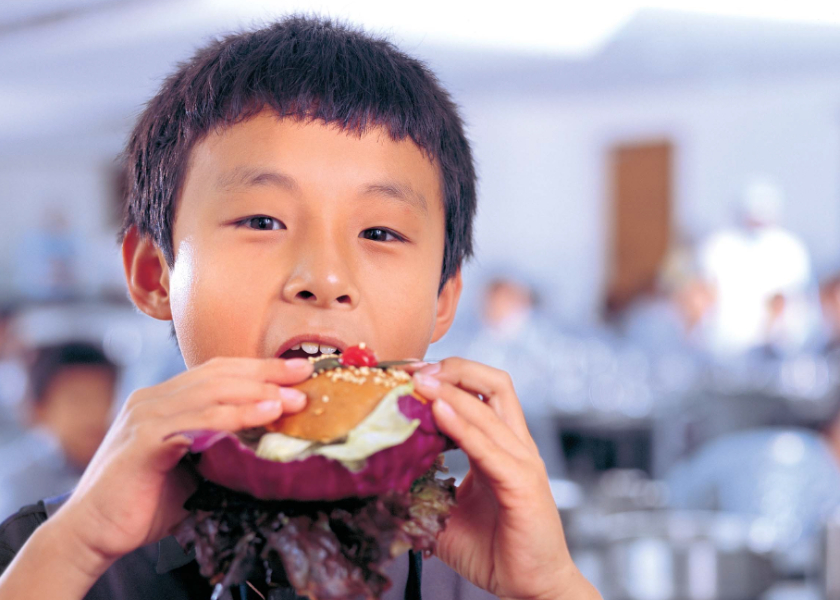 kid eating food